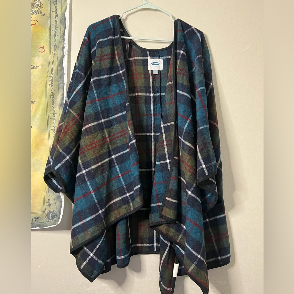 Fall plaid shawl